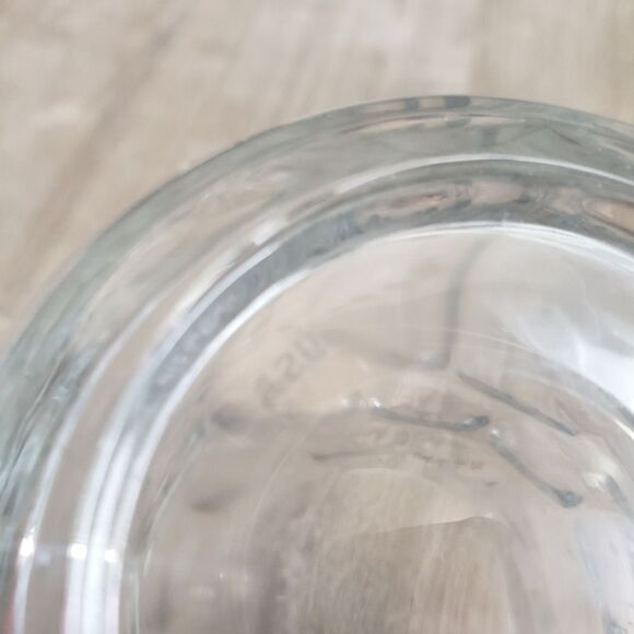 U.S.N. US Navy Pewter Logo on Clear Glass Beer Stein Mug Military Luminarc USA - Picture 6 of 6